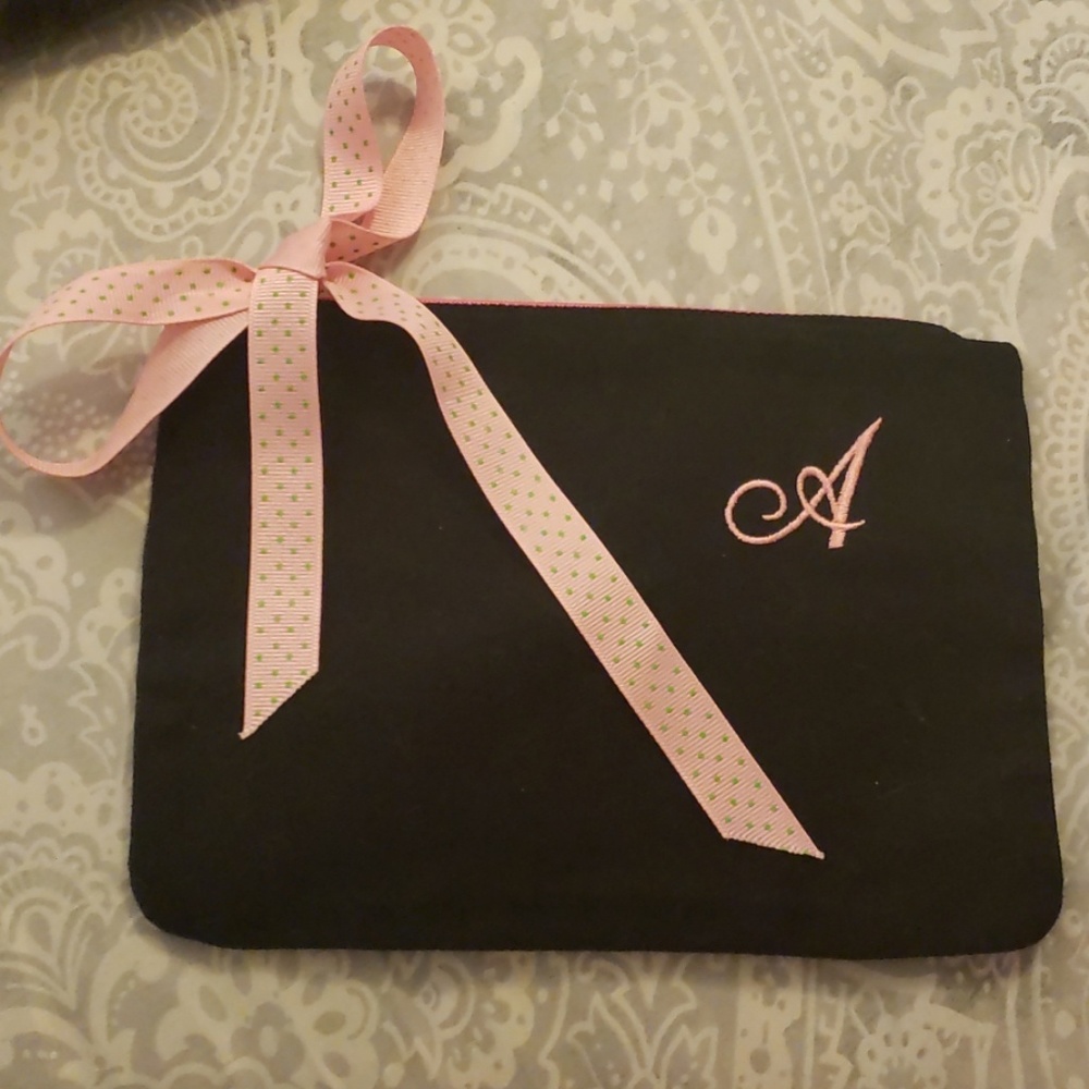 "A" monogrammed bag